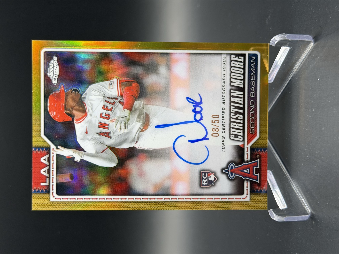 Christian Moore — Rookie Autograph · Gold Refractor · RA-CMO